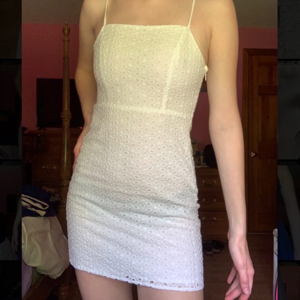 white dress